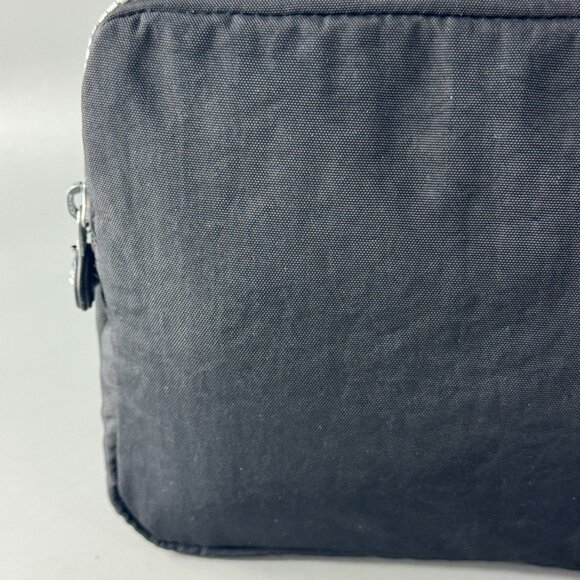 NWOT Kipling Black Nylon Double Zippered-Pockets Toiletory Organizer - Picture 6 of 12